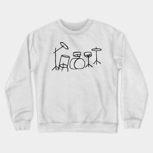 Drum Set Crewneck Sweatshirt